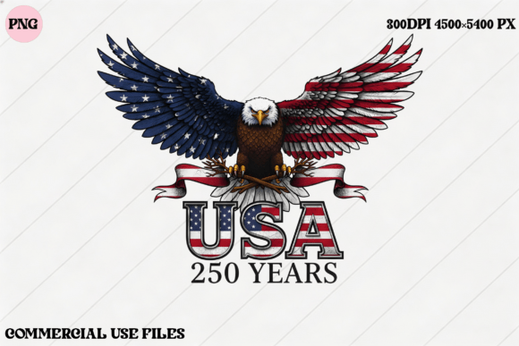 Download USA Eagle 250 Years Patriotic Design PNG - Patriotic design Collection