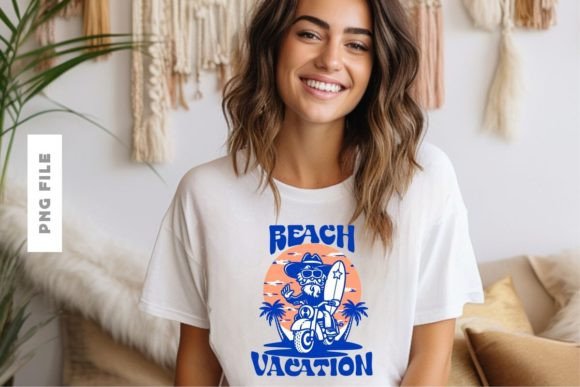 Download Beach Vacation T-shirt Design PNG - Premium Bundle