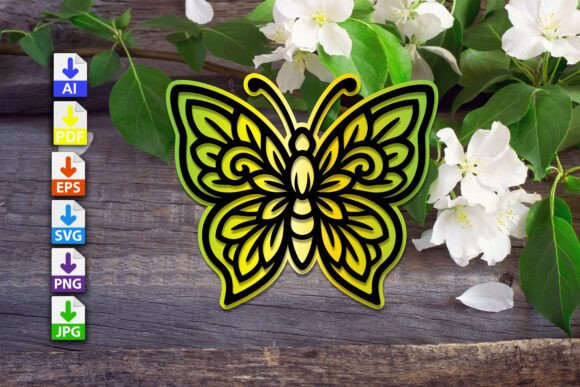 Download Mandala Butterfly V8 - Mandala butterfly Collection