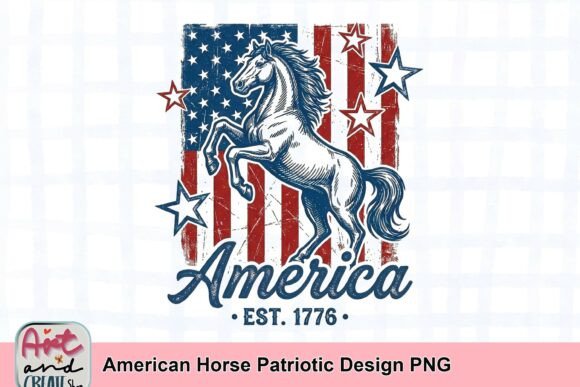 Download American Horse Patriotic Design PNG - Patriotic design Collection