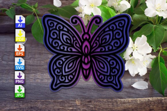 Download Mandala Butterfly V10 - Mandala butterfly Collection