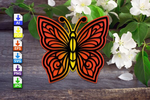 Download Mandala Butterfly V7 - Mandala butterfly Collection