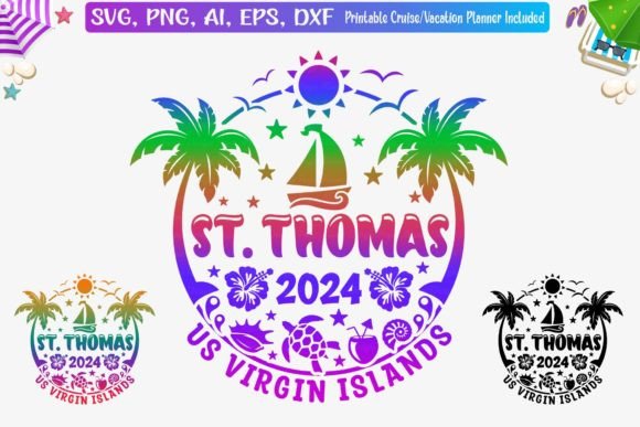 Download St. Thomas Vacation T- Shirt Svg, Png - Premium Bundle