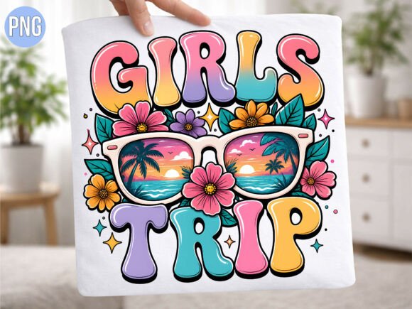 Download Retro Beach Girls Trip Vacation Tshirt - Premium Resources